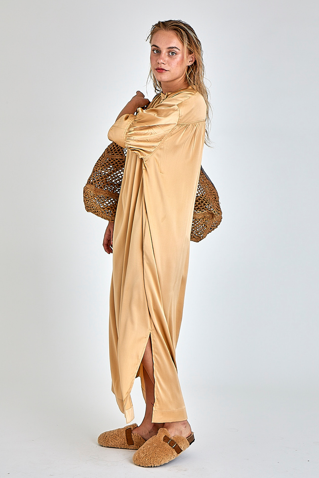 ROBE VEDETTE SABLE BEIGE