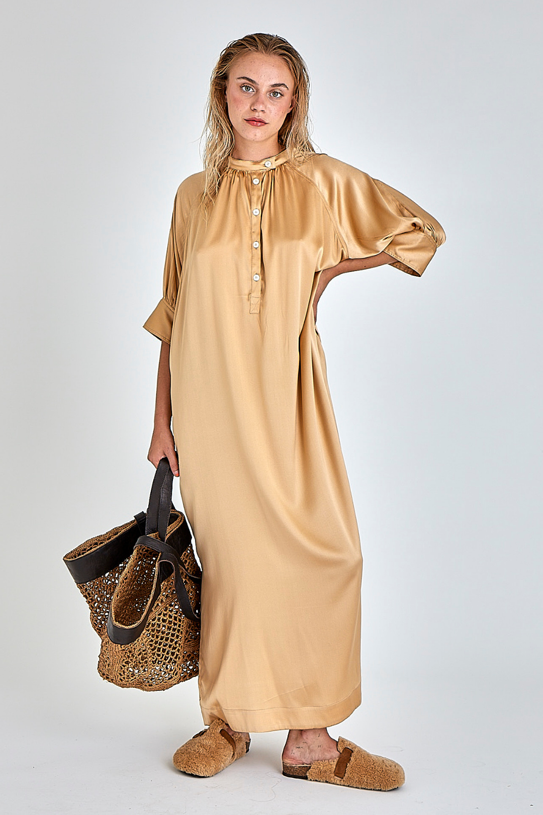 ROBE VEDETTE SABLE BEIGE