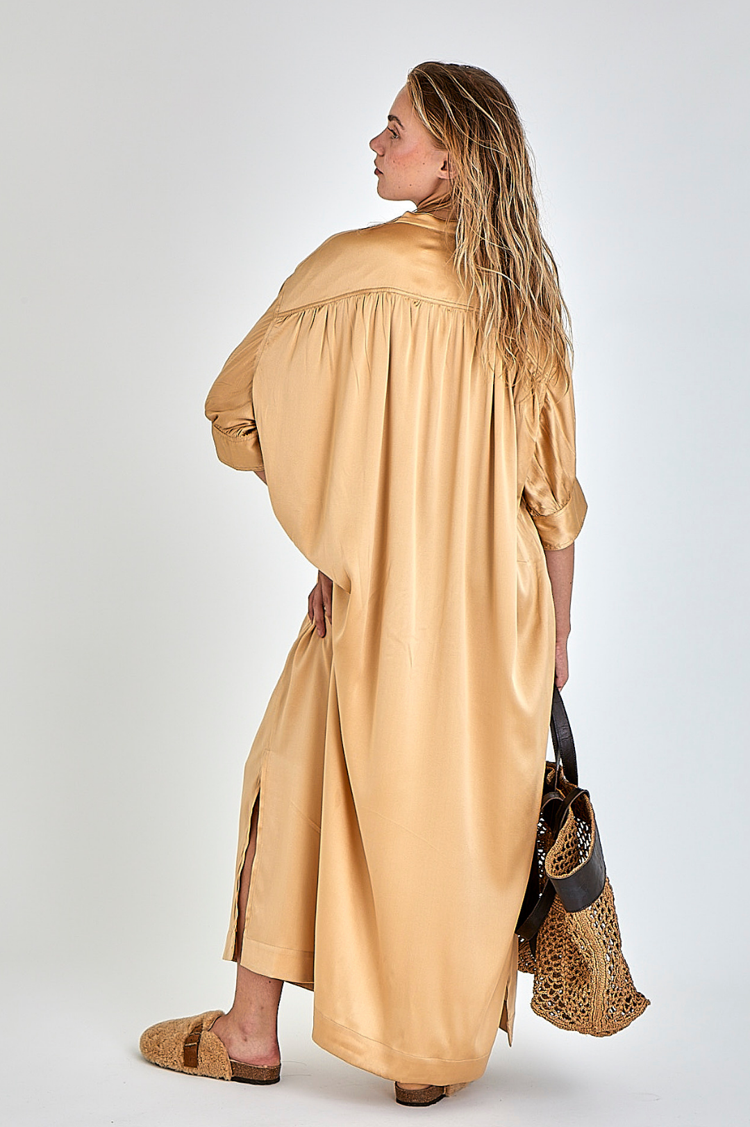 ROBE VEDETTE SABLE BEIGE