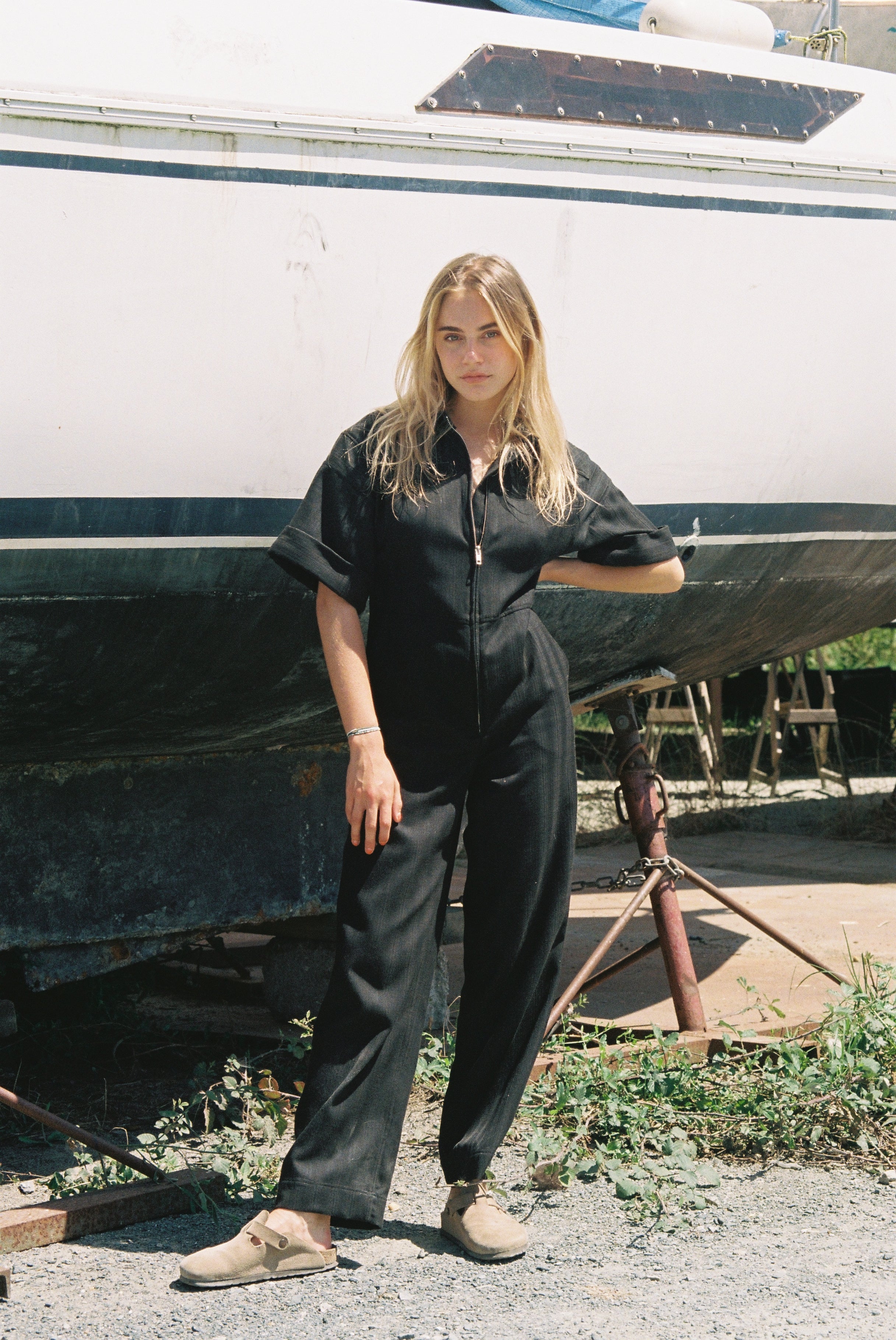 COMBINAISON ASTRID BLACK STRIPES