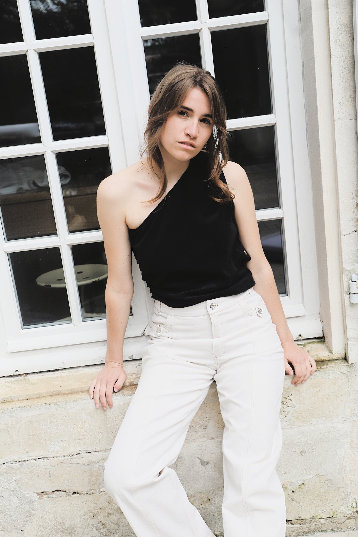 TOP NAVIRE EPONGE SABLE NOIR